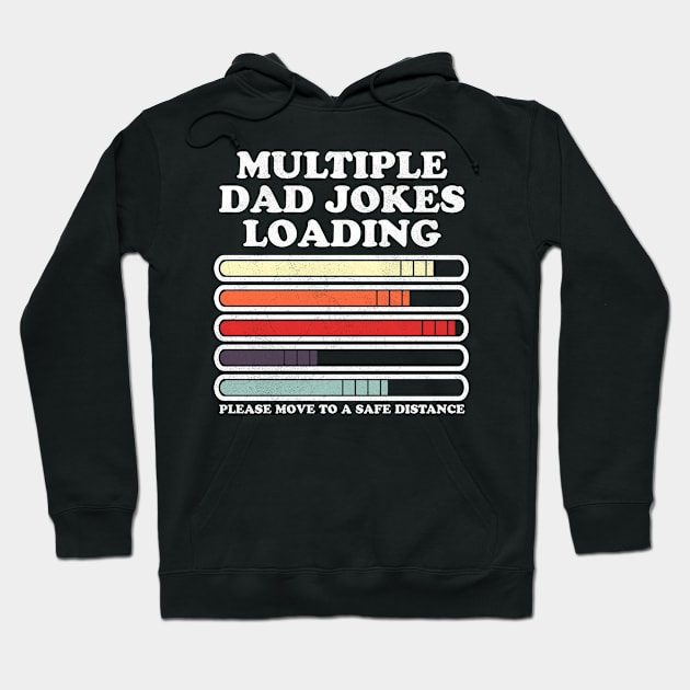 Dad Joke Loading Funny Multiple Warning Hoodie by BraaiNinja